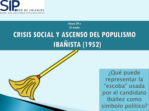 LA SITUACIÓN HACIA 1950 – 1970 SEGUNDA PRESIDENCIA DE