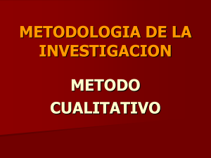 metodologia de la investigacion metodo cualitativo