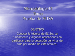 Microbiología II Tema Prueba de ELISA