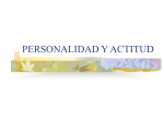 personalidad y actitud