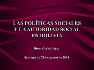 Las politicas sociales y la autoridad social en