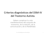 Criterios diagnósticos del DSM-IV del Trastorno Autista.