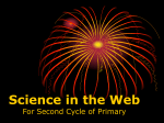 science in the web for second cycle of primary