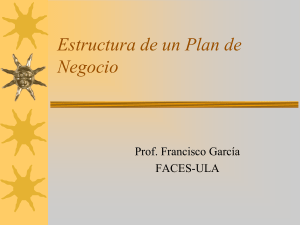 Láminas presentación Plan de Negocios. - Web del Profesor