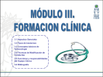 Modulo III: Formación Clinica