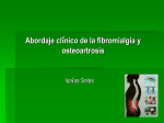 Abordaje clínico de la fibromialgia y osteoartrosis - medicina