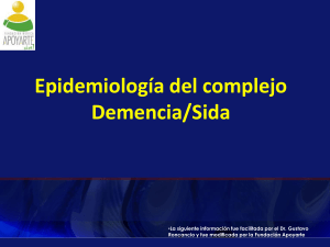 Epidemiología del complejo Demencia/Sida