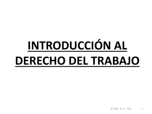 introducción al derecho del trabajo