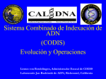 Presentación sobre CODIS