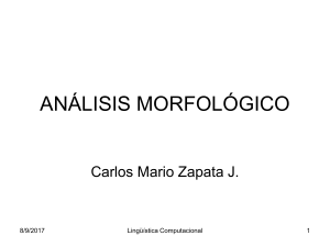 Análisis Morfológico