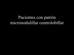 Pacientes con patrón micronodulillar centrolobillar