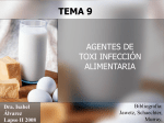 AGENTES DE TOXI INFECCIÓN ALIMENTARIA