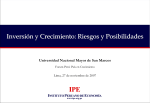 Diapositiva 1 - Instituto Peruano de Economía