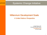 Millennium Development Goals a strategy for Systemic Change