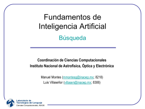 Fundamentos de inteligencia artificial (búsquedas).