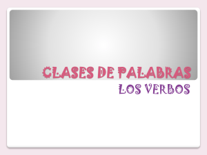 CLASES DE PALABRAS