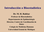 Introducción a Bioestadística