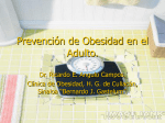Prevención de Obesidad en el Adulto.