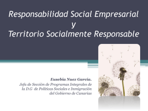Responsabilidad Social Empresarial y Territorio Socialmente