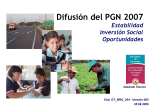 PGN 2007: Oportunidades para el Desarrollo