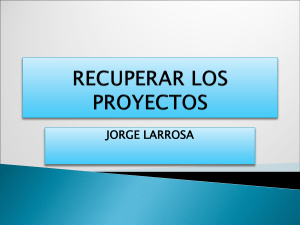 RECUPERAR LOS PROYECTOS