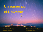 Charla de astronomía en la Bibl