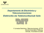 IV Jornadas de Electrónica y Telecomunicaciones