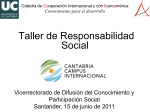 Taller sobre Responsabilidad Social en la UC (15 de junio de 2011)