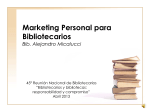 Marketing de servicios profesionales para bibliotecarios