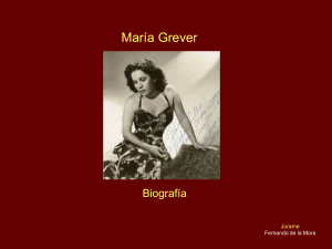 El proyecto sobre María Grever