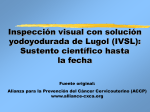 Inspección visual con solución yodoyodurada de Lugol (IVSL).