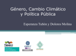 Género, Cambio Climático y Política Pública