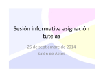Sesión informativa asignación tutelas