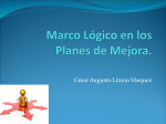 Marco Lógico en los Planes de Mejora