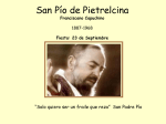 Bendici&oacute;n del Padre Pio