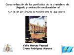 Caracterización de las partículas de la atmósfera de Segovia y