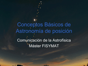 Conceptos basicos de Astronomia de posicion