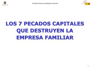 los 7 pecados capitales que destruyen la empresa familiar