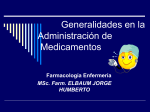 Generalidades en la administración de medicamentos por vía oral