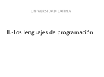 Los lenguajes de programación - Docencia FCA-UNAM