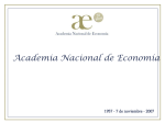 Diapositiva 1 - Academia Nacional de Economía
