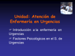 Atención de Enfermería en Urgencias