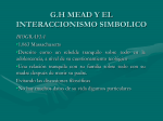 G.H MEAD Y EL INTERACCIONISMO SIMBOLICO