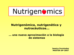 Fern&aacute;ndez, Jessica: Nutrigen&oacute;mica