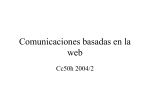 Comunicaciones basadas en la web