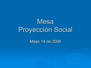 Presentación Proyección Social
