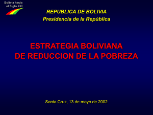 Estrategia Boliviana de Reducción de Pobreza