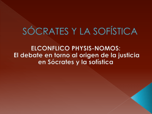 Presentación de Sócrates y la sofística