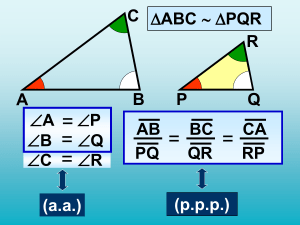 Teoremas de semejanza de triángulos