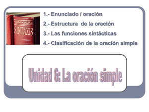 La oración simple